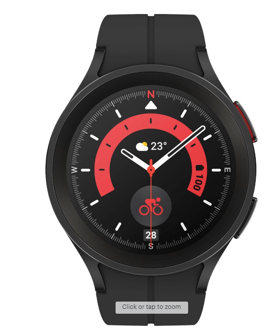 Samsung Galaxy Watch5 Pro Titanium Finish Smartwatch 45mm 4G LTE Unlocked