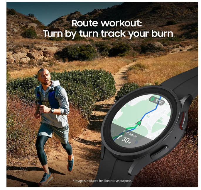 Samsung Galaxy Watch5 Pro Titanium Finish Smartwatch 45mm 4G LTE Unlocked