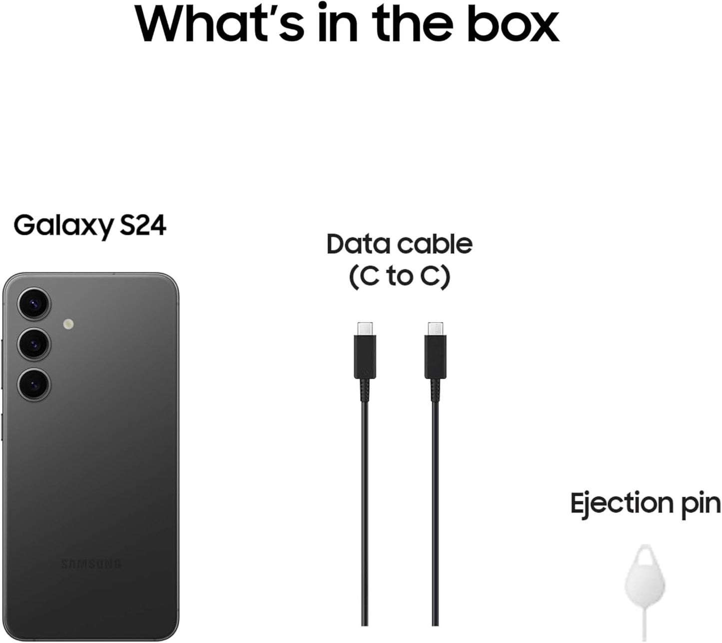 Samsung Galaxy S24 128GB, Onx Black, Colbalt Violet
