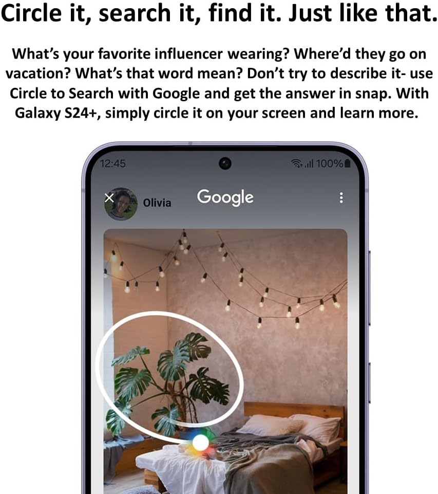 Samsung Galaxy S24+/ Plus Cell Phone, 256GB AI Smartphone